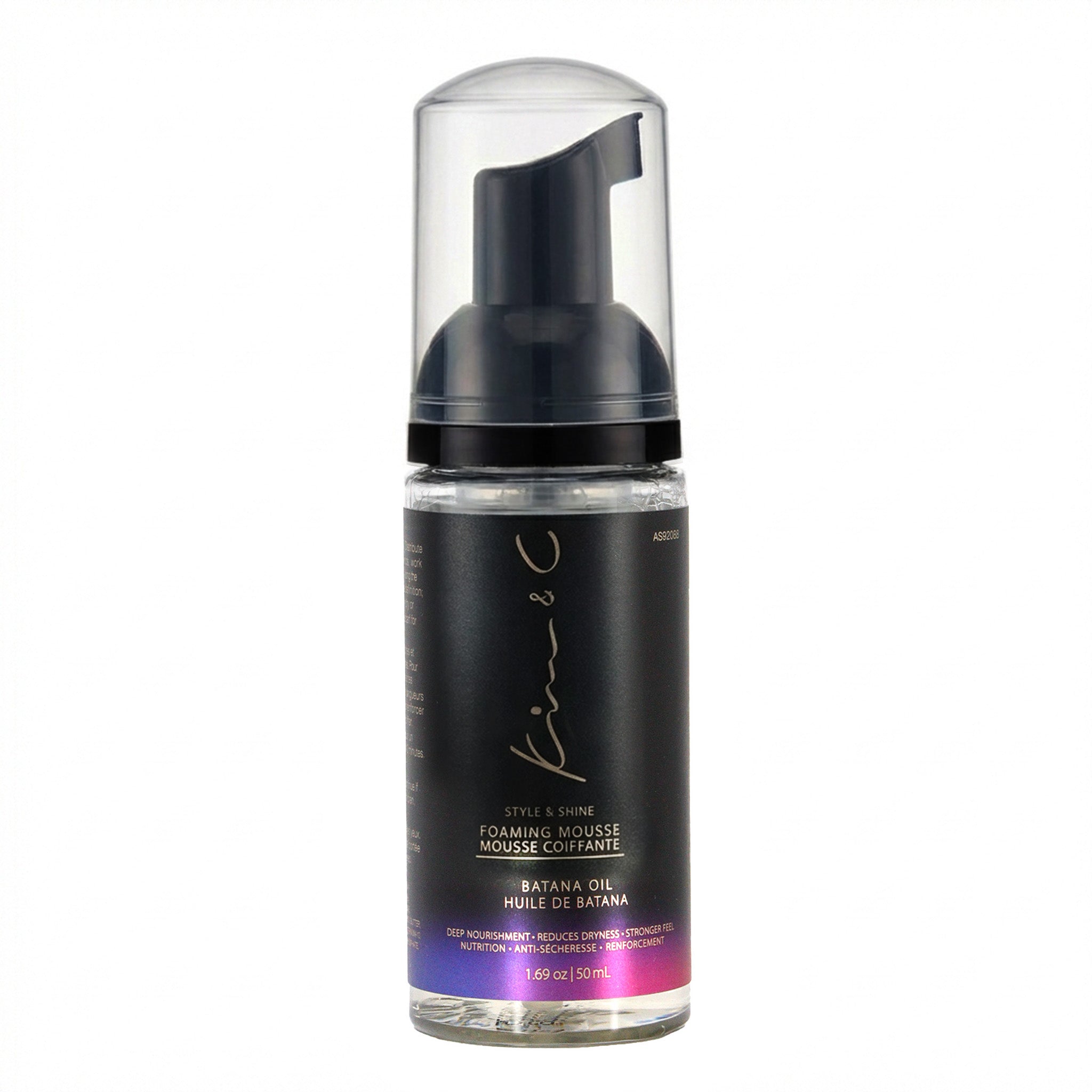 Kim &amp; C Foaming Mousse 1.69oz - Batana Oil
