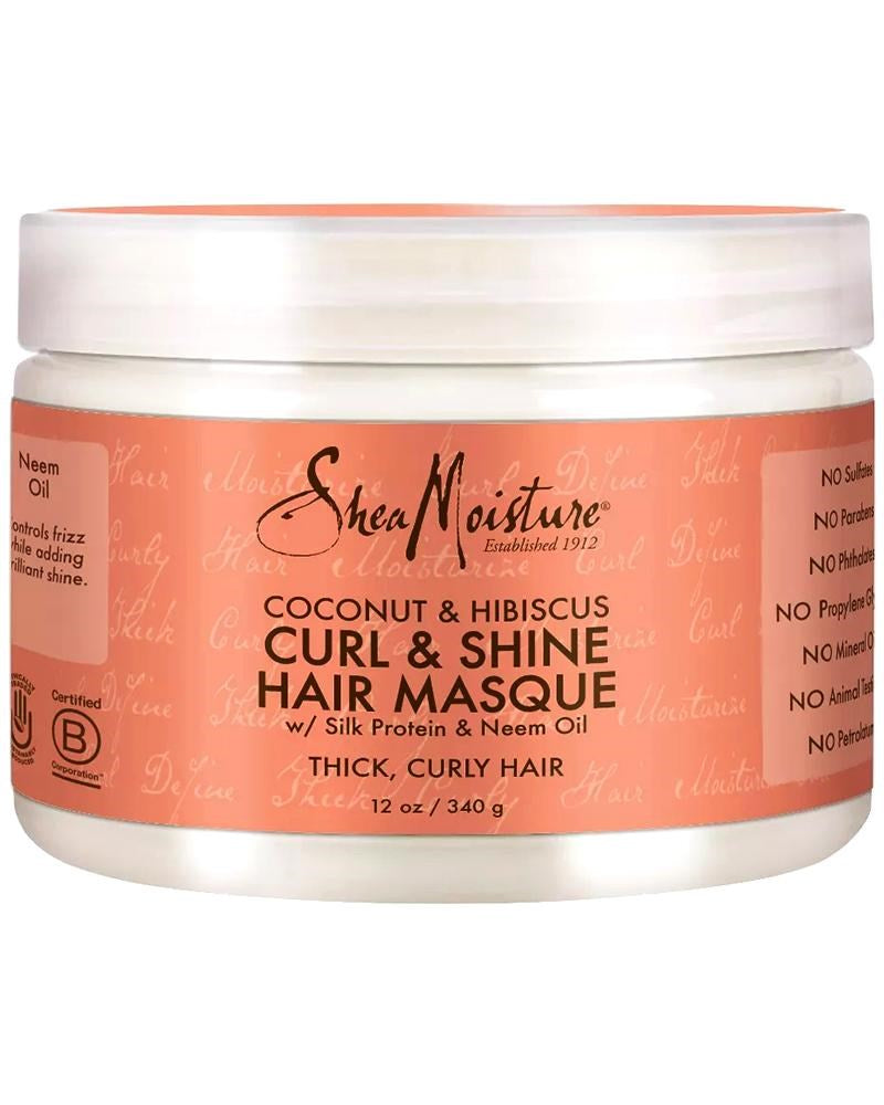 SHEA MOISTURE Coconut &amp; Hibiscus Curl &amp; Shine Hair Masque (12oz)