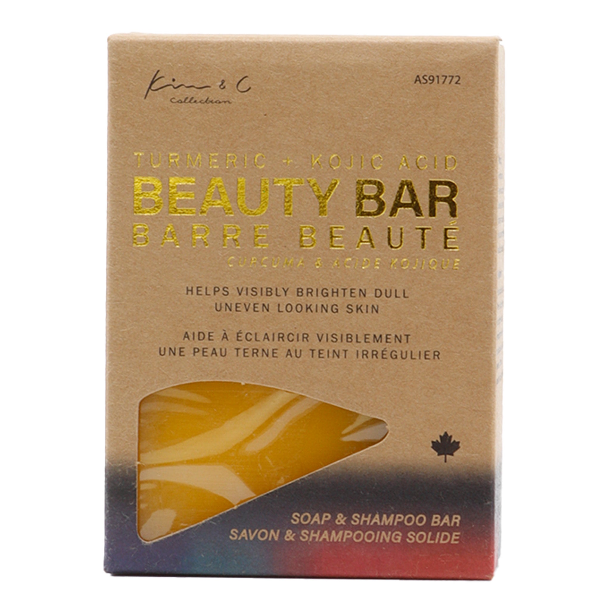 Kim &amp; C Kojic Acid and Turmeric Beauty Bar (5.5oz/156g)