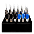KIM &amp; C Pin Tip Tweezer with Rubber Grip (24pcs/display)