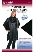 ANNIE Shampoo &amp; Cutting Cape with Velcro Closure [ Soft Vinyl]