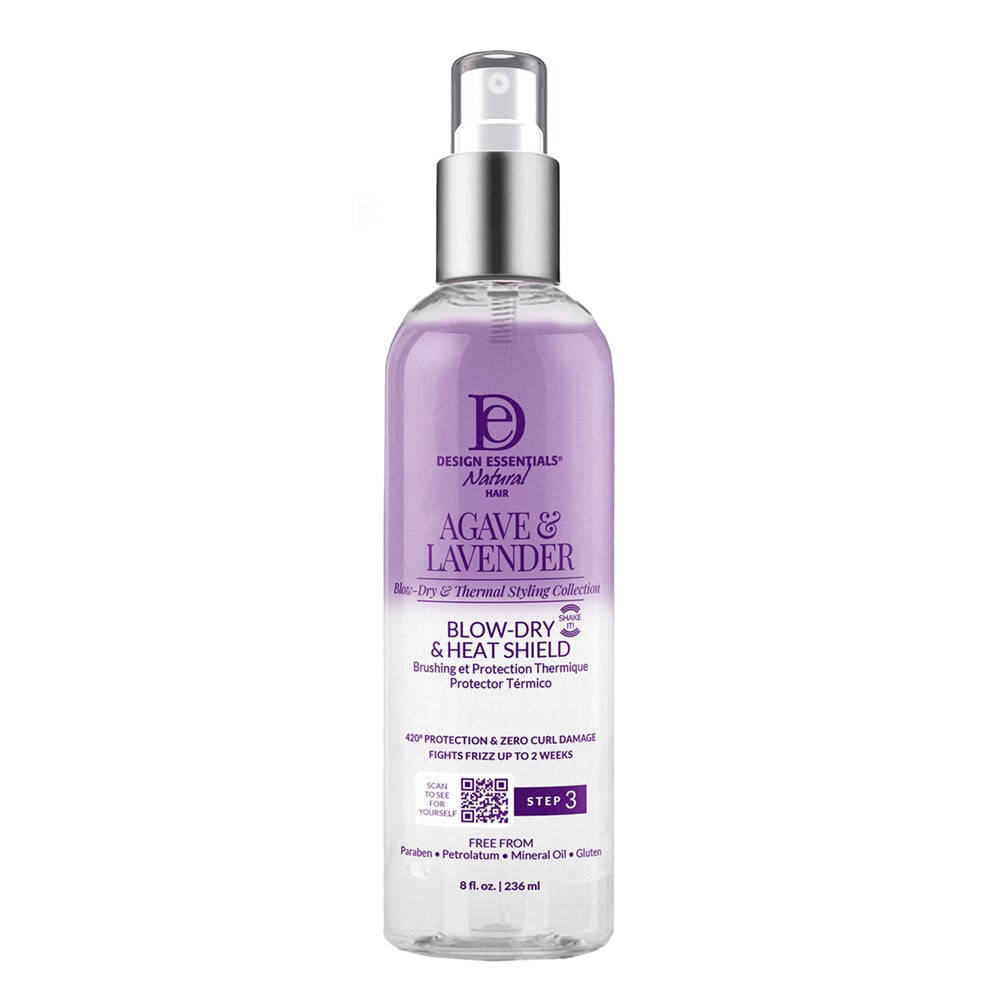 DESIGN ESSENTIALS Agave &amp; Lavender Blow-Dry &amp; Heat Shield (8oz)
