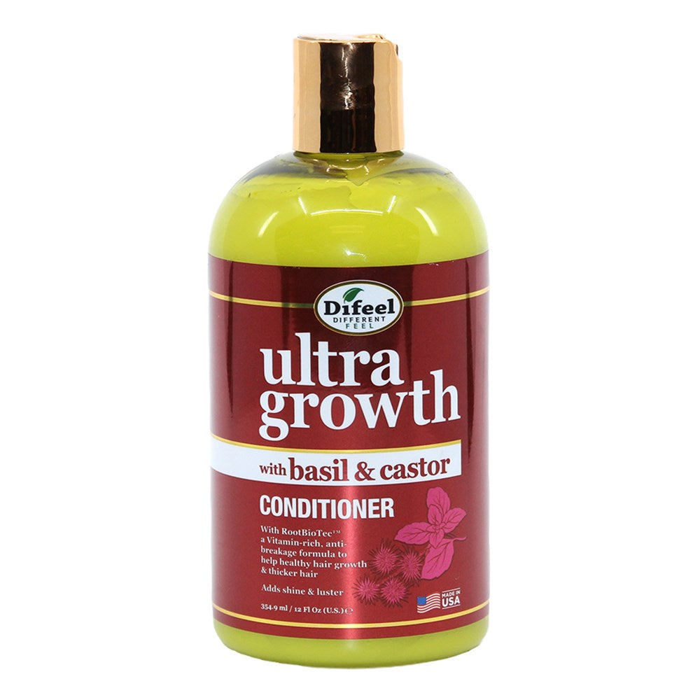 Difeel(Sunflower)  Ultra Growth Basil &amp; Castor Oil Pro-Growth Conditioner (12oz)
