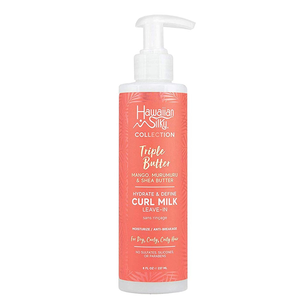 HAWAIIAN SILKY Triple Butter Hydrate &amp; Define Curl Milk Leave- In Moisturizer(8oz)