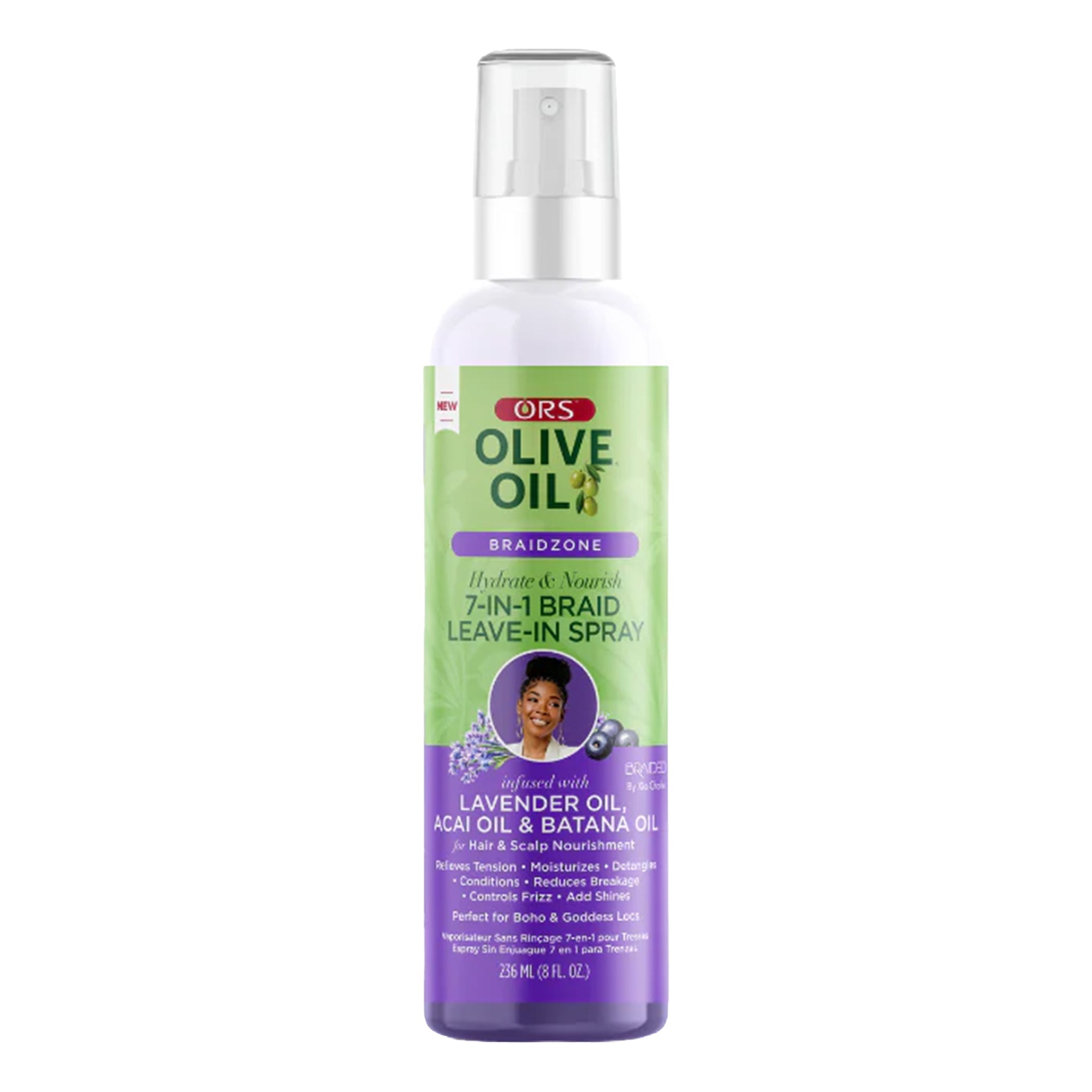 ORS Olive Oil Braidzone 7 In 1 Braid Leave In Spray (8oz)