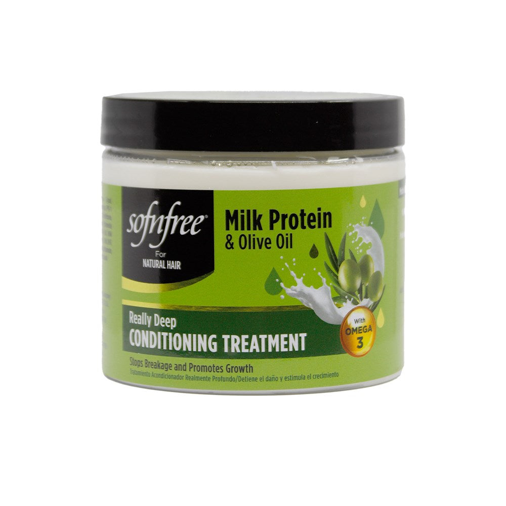 SOFN'FREE Milk Protein &amp; Olive Oil Daily Deep Conditioning Treatment (16oz)