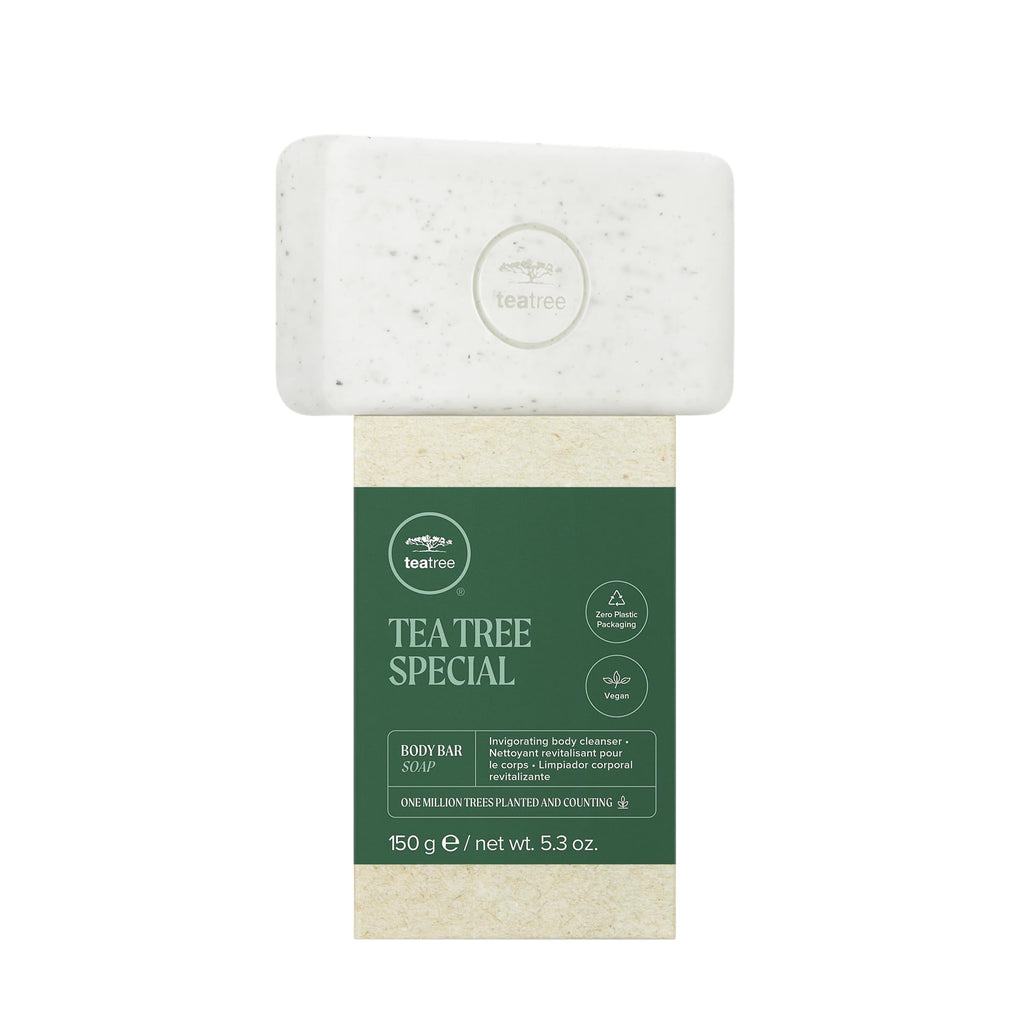 Tea Tree Body Bar Soap, Deep Cleans + Exfoliates, For All Skin Types