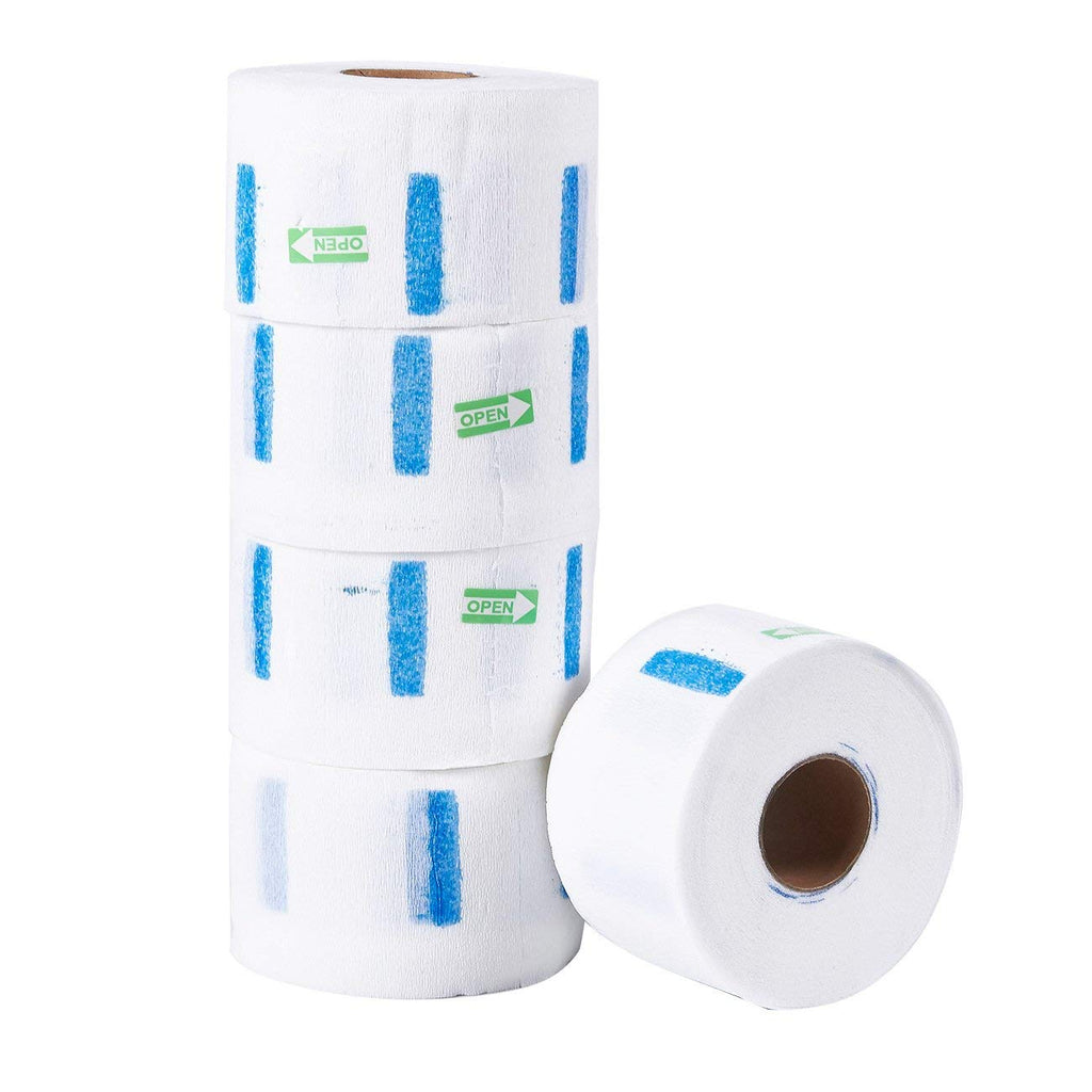 Nywele Barber Neckband - 500-Count Disposable Neck Strip, Stretchable Paper Hair Cutting Salon Supplies, Waterproof