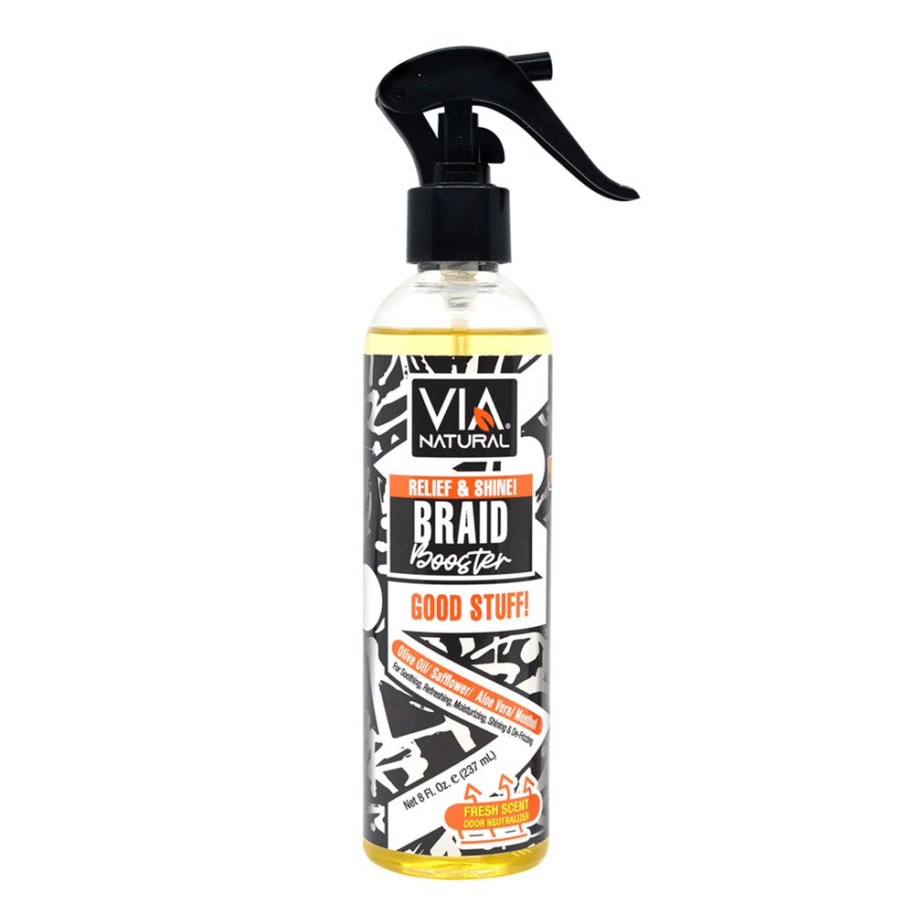 VIA NATURAL Relief &amp; Shine Braid Booster (8oz)