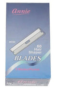 ANNIE 60pcs Hair Shaper Blades (5 BladesX12packs/Box)