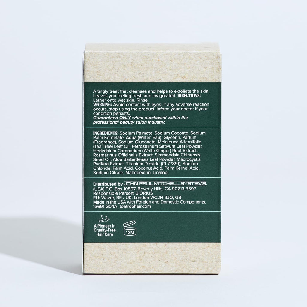 Tea Tree Body Bar Soap, Deep Cleans + Exfoliates, For All Skin Types