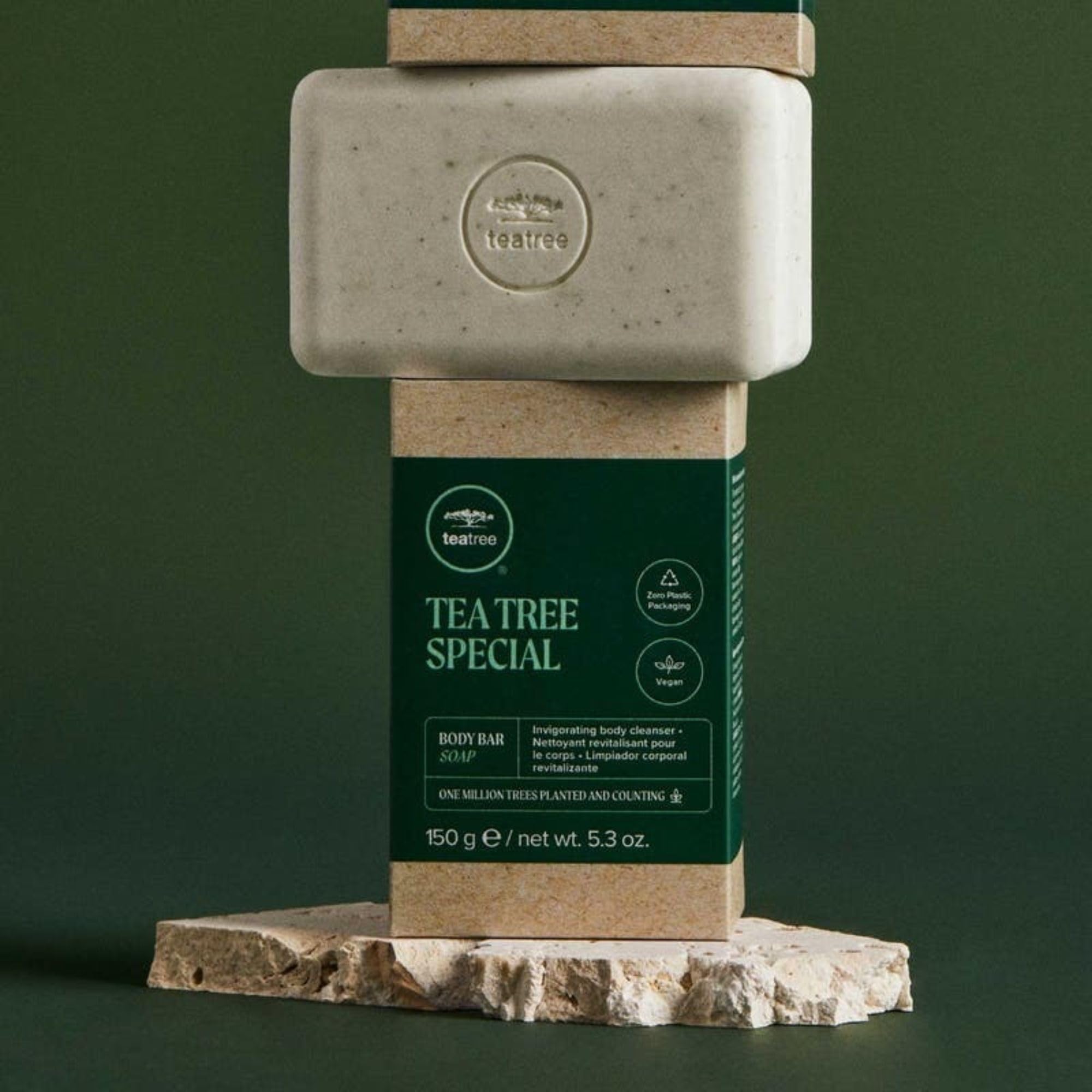Tea Tree Body Bar Soap, Deep Cleans + Exfoliates, For All Skin Types