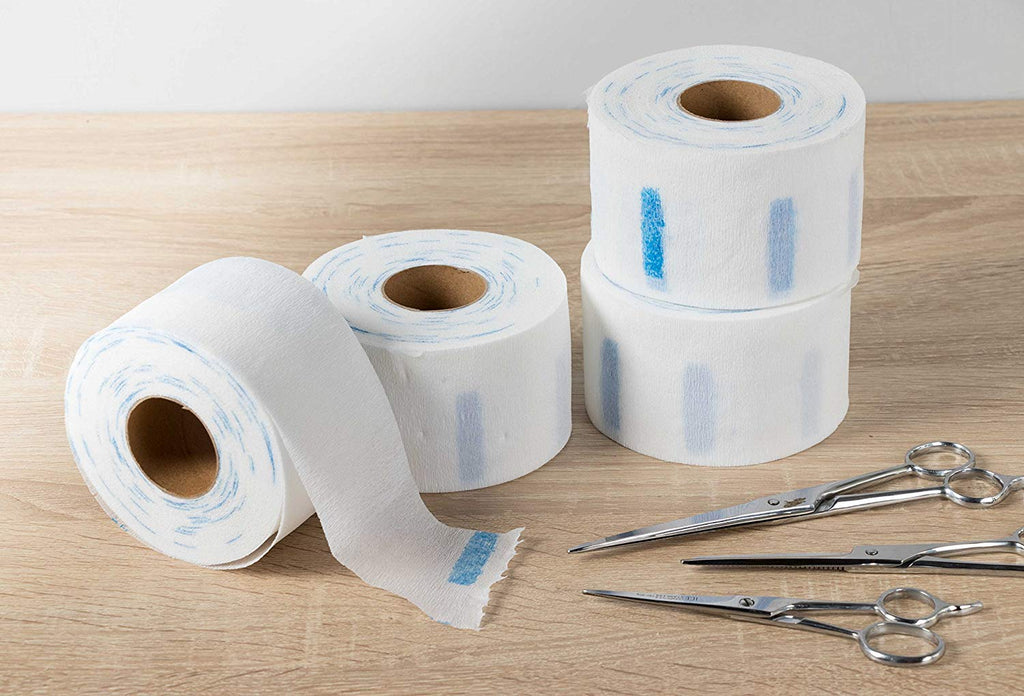 Nywele Barber Neckband - 500-Count Disposable Neck Strip, Stretchable Paper Hair Cutting Salon Supplies, Waterproof