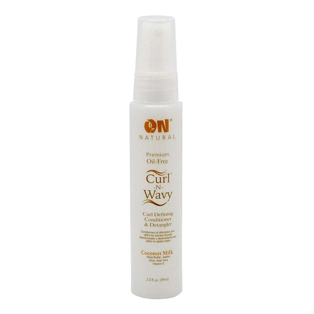 ON NATURAL Curl &amp; Wavy Coconut Milk Curl Defining Conditioner &amp; Detangler (2oz)