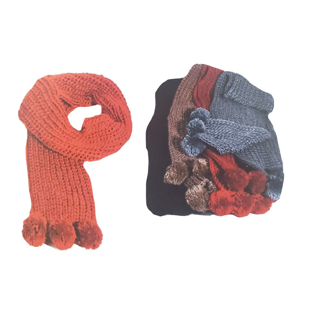 KIM &amp; C Winter Ball Decorated Knit Scarf (6pcs)