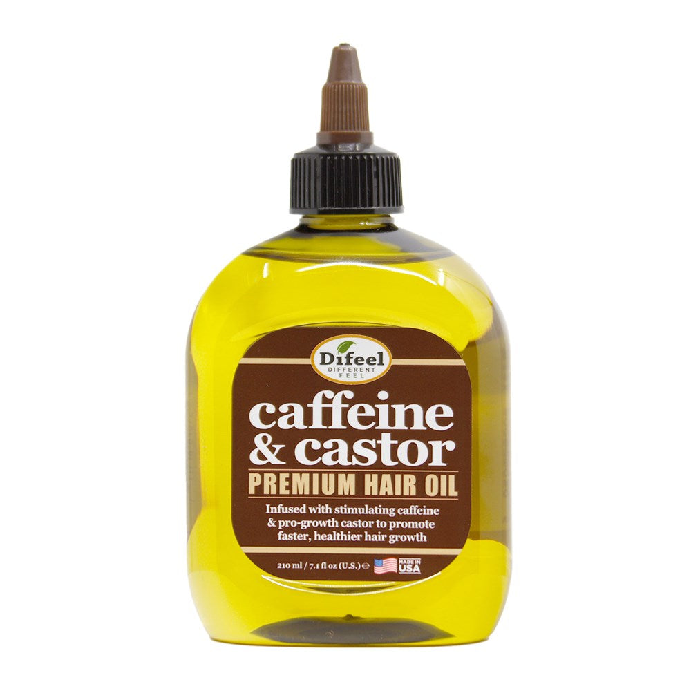 Difeel(Sunflower)  Caffeine &amp; Castor Premium Hair Oil (7.1oz)