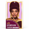 ANNIE Ms. Remi Effortless Turban Scarf Close Top - Burgundy &amp; Olive