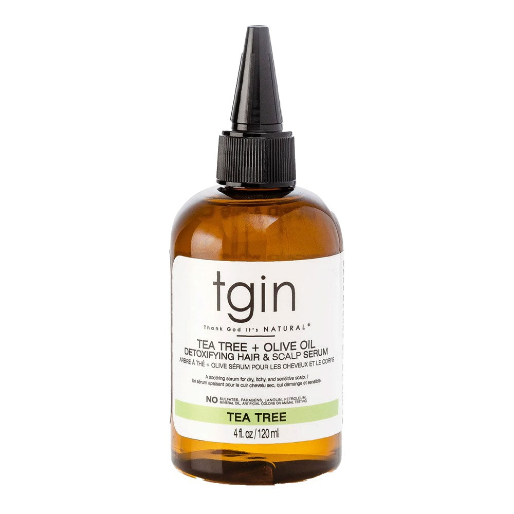 TGIN TEA TREE + OLIVE OIL Detoxifying Hair &amp; Scalp Serum (4oz)