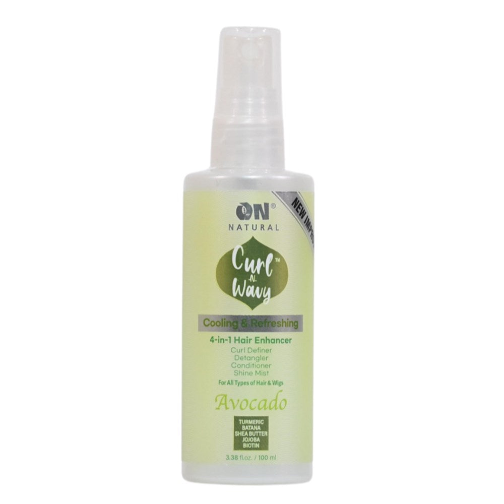 ON NATURAL Curl &amp; Wavy Avocado 4 In 1 Hair Enhancer