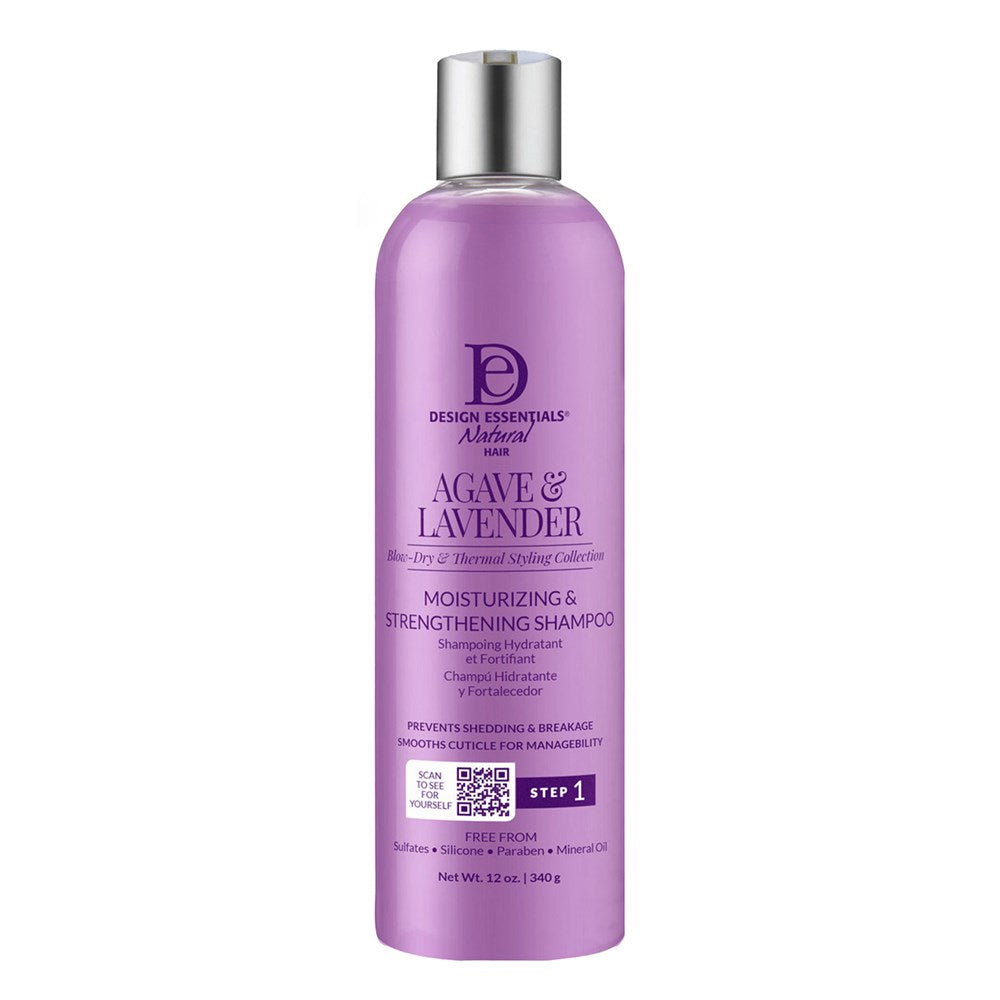 DESIGN ESSENTIALS Agave &amp; Lavender Moisturizing &amp; Strengthening Shampoo (12oz)