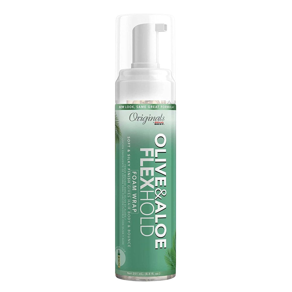 AFRICA'S BEST Originals Olive &amp; Aloe Flexhold Foam Wrap (8.5oz)
