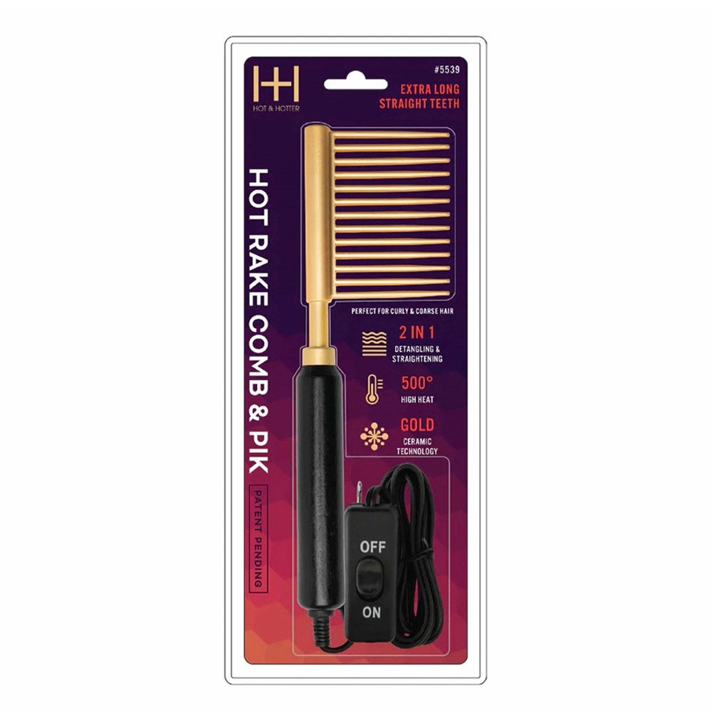 ANNIE Hot &amp; Hotter Ceramic Hot Rake Comb &amp; Pik