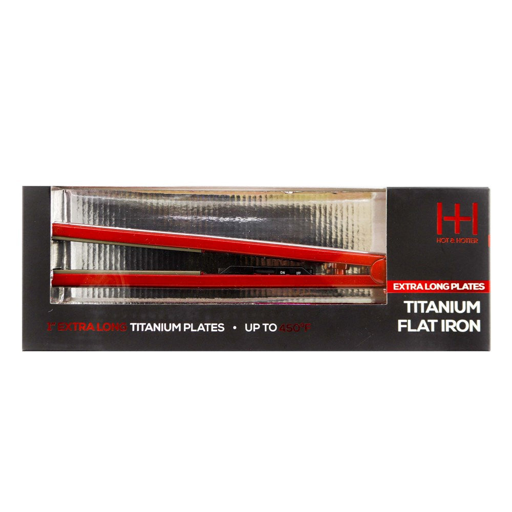 ANNIE Hot &amp; Hotter Extra Long Titanium Flat Iron #5894