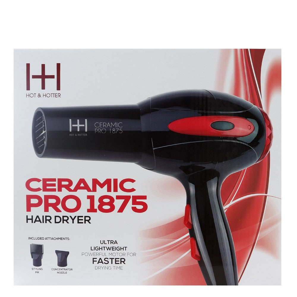 ANNIE Hot &amp; Hotter Ceramic Ionic Hair Dryer