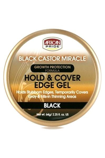 AFRICAN PRIDE Black Castor Miracle Hold &amp; Cover Edges (2.25oz)