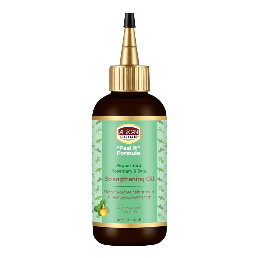 AFRICAN PRIDE Peppermint, Rosemary &amp; Sage Strengthening Oil (4oz)