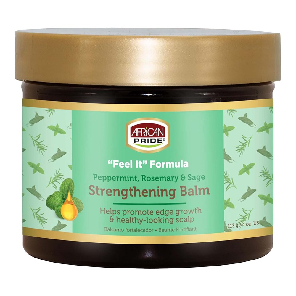 AFRICAN PRIDE Peppermint, Rosemary &amp; Sage Strengthening Balm (4oz)