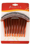 KIM &amp; C 2pcs Stone Hair Comb Clip