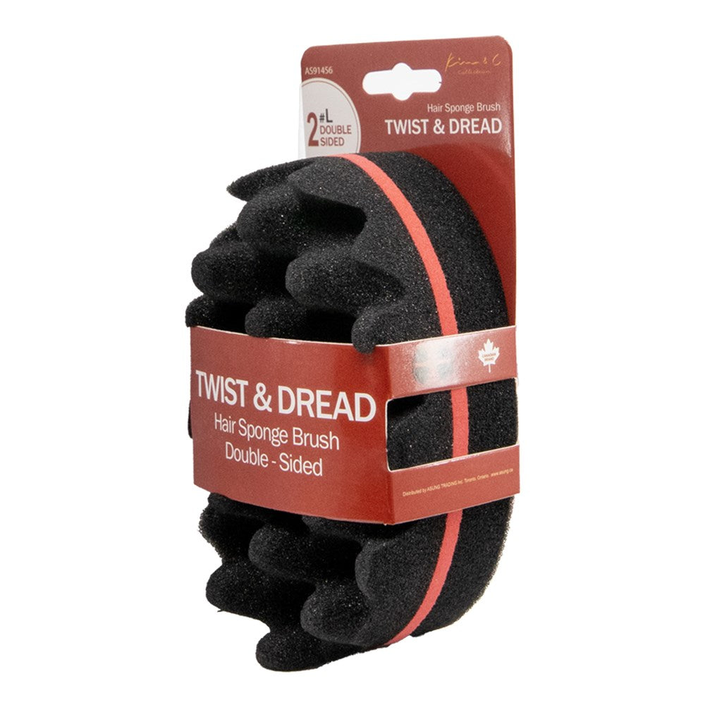 KIM &amp; C Twist &amp; Dread Sponge Brush [Double Sided]