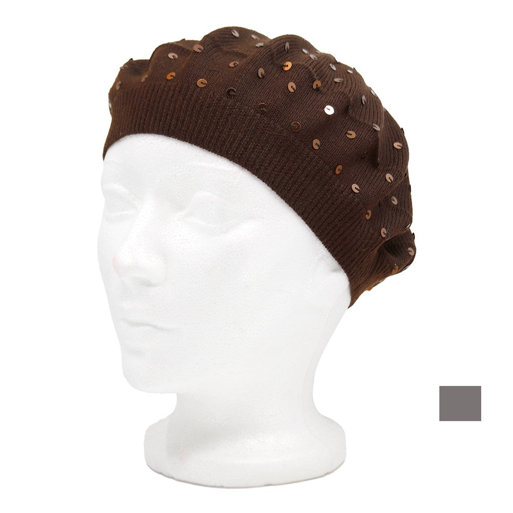 Kim &amp; C Winter Twinkle Dot Flat Hat (12pcs)