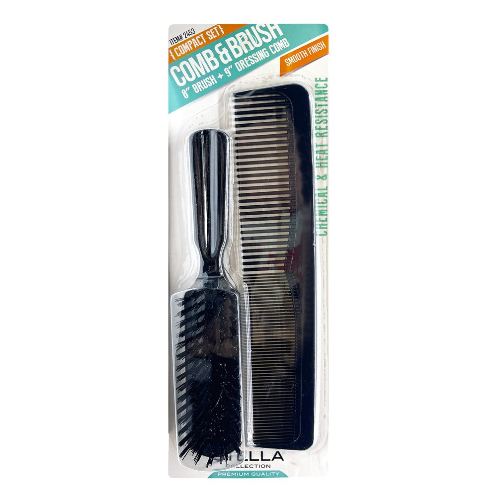 MAGIC COLLECTION 9inch Comb &amp; 8inch Brush Combo #2453