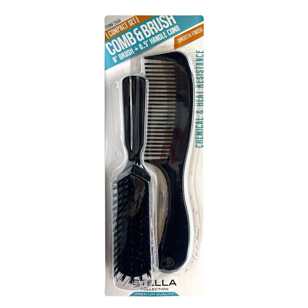 MAGIC COLLECTION Handle Comb &amp; 8inch Brush Combo #2454