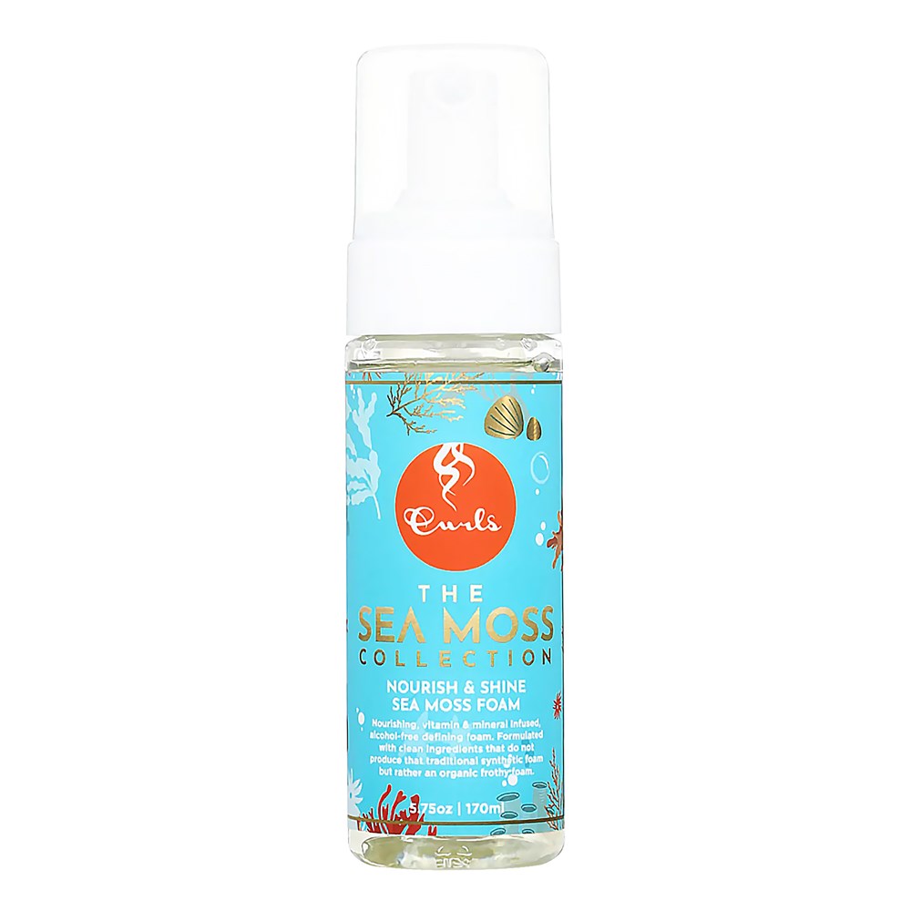 CURLS Sea Moss Nourish &amp; Shine Foam Mousse (5.75oz)