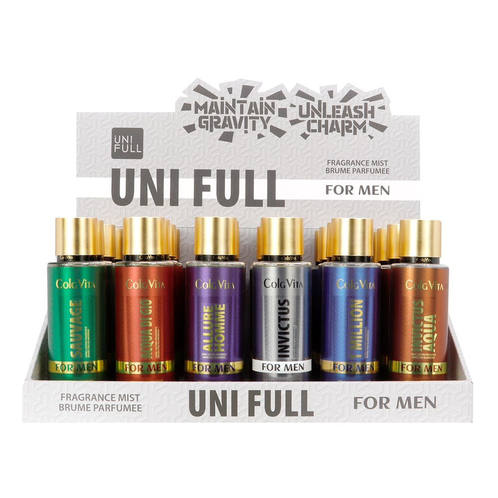 COLG VITA Fragrance Mist For Men (250ml, 6 Flavors X 4 Each)