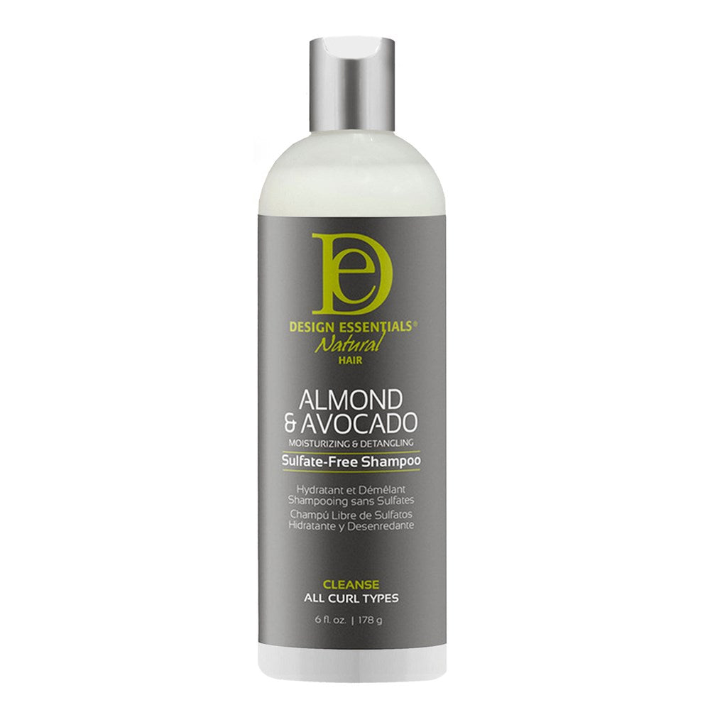 DESIGN ESSENTIALS Almond &amp; Avocado Moisturizing &amp; Detangling Sulfate-Free Shampoo