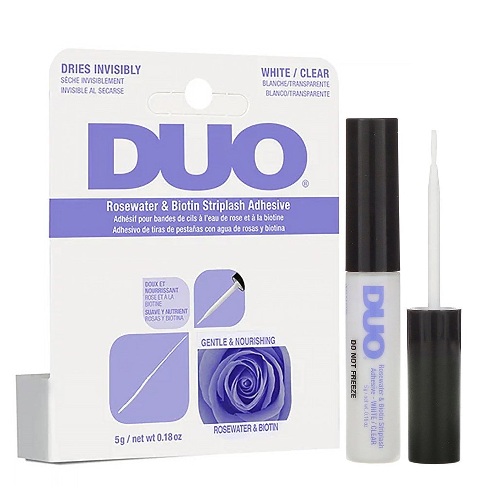 DUO Rosewater &amp; Biotin Striplash Adhesive [White/Clear] (0.18oz/5g)