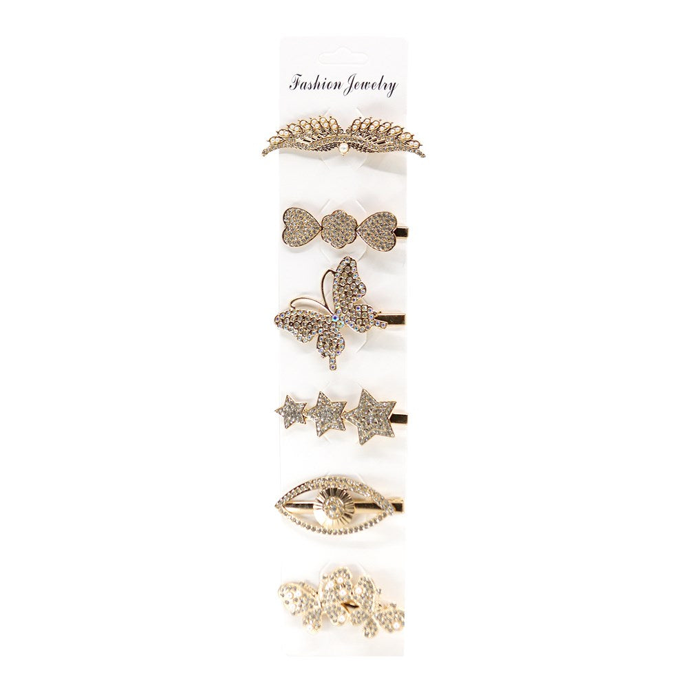 KIM &amp; C Metal Hairclip With Stone (12pcs)