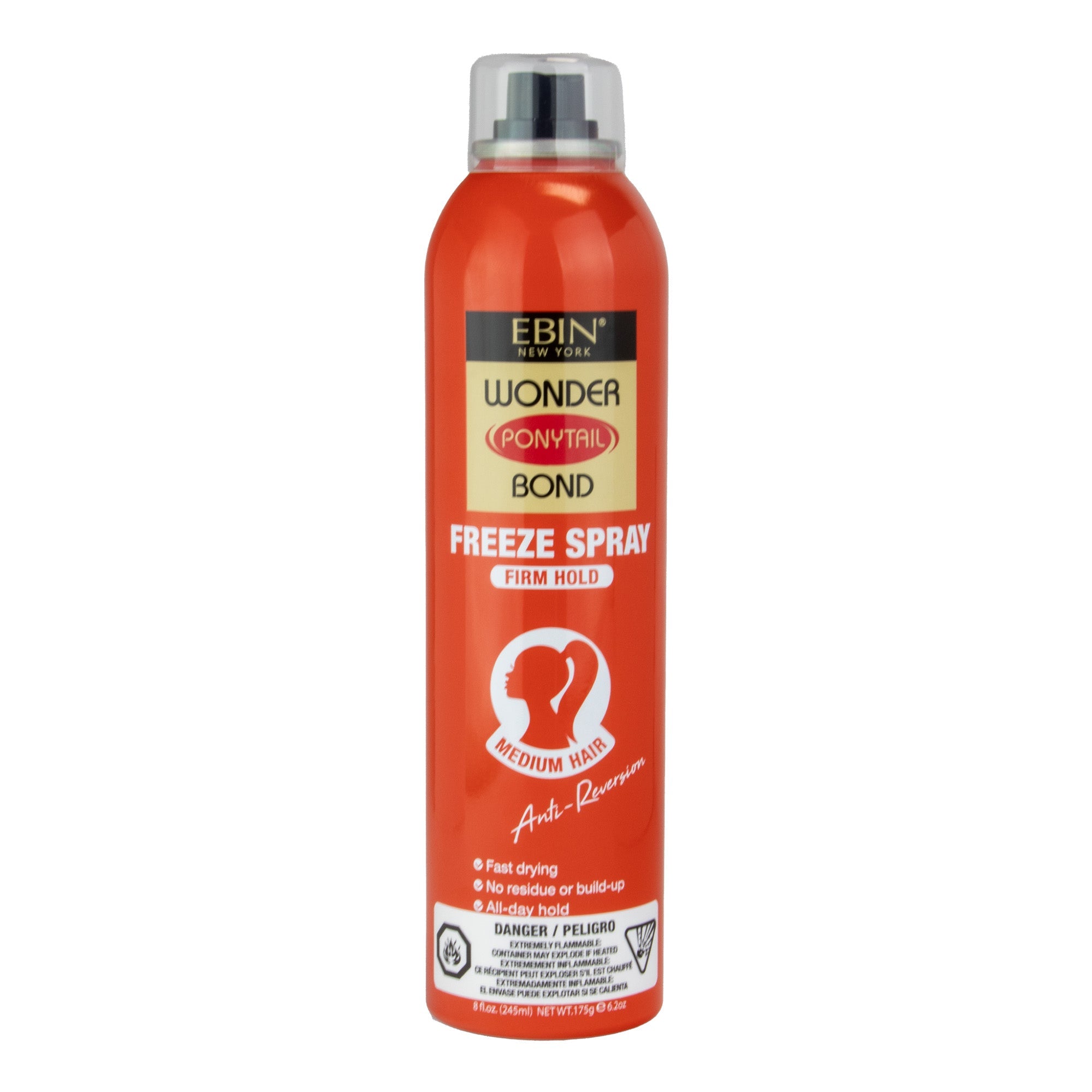 EBIN Wonder Ponytail Bond Freeze Spray (8oz) - Firm Hold