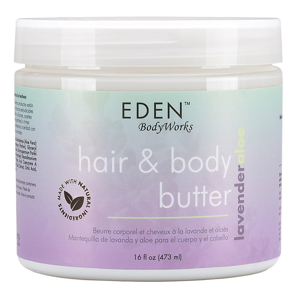 EDEN BODYWORKS Lavender Aloe Hair &amp; Body Butter (16oz/473ml)