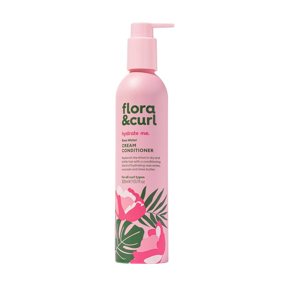 FLORA &amp; CURL Rose Water Cream Conditioner (10.1oz)
