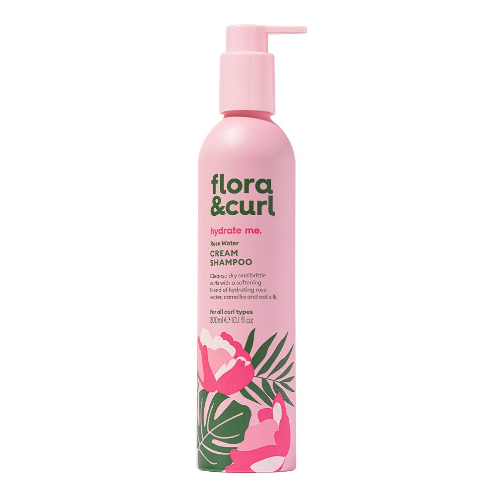 FLORA &amp; CURL Rose Water Cream Shampoo (10.1oz)