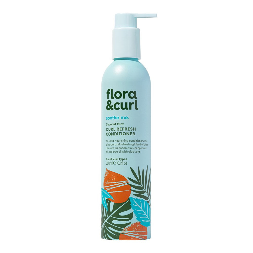 FLORA &amp; CURL Coconut Mint Curl Refresh Conditioner (10.1oz)