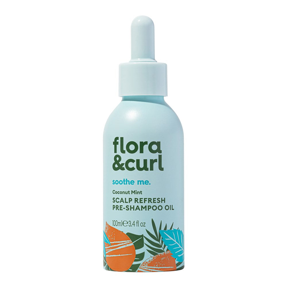 FLORA &amp; CURL Coconut Mint Scalp Refresh Pre-Shampoo Oil (3.4oz)