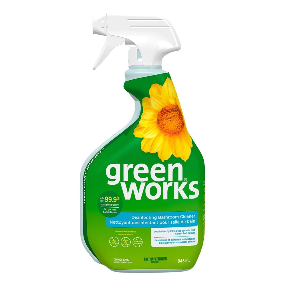 GREEN WORKS Disinfecting Bathroom Cleaner (946ML)