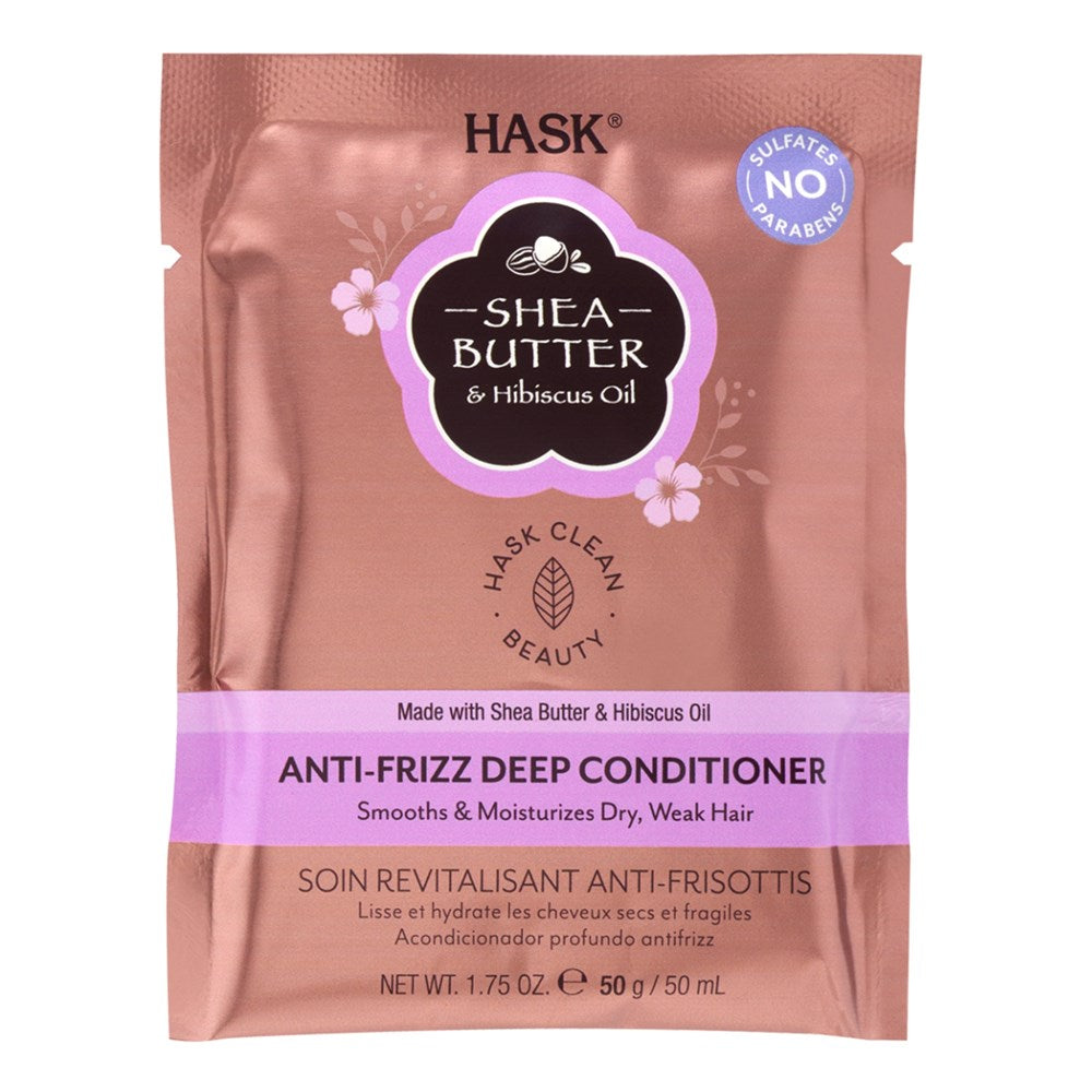 HASK Shea Butter &amp; Hibiscus Oil Anti-Frizz Deep Conditioner Packet (1.75oz)