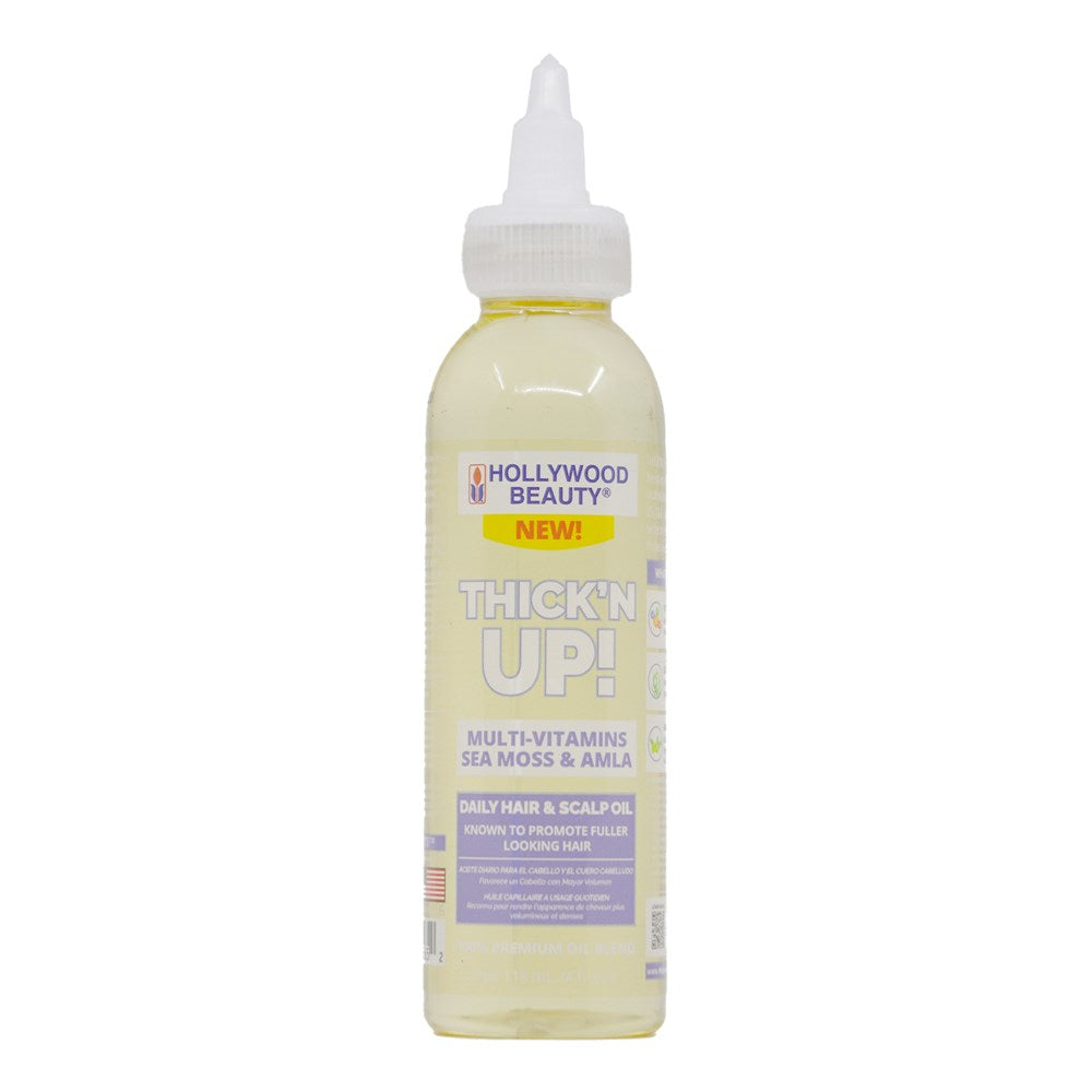 HOLLYWOOD BEAUTY Thick'n Up Sea Moss &amp; Amla Hair &amp; Scalp Oil (4oz)